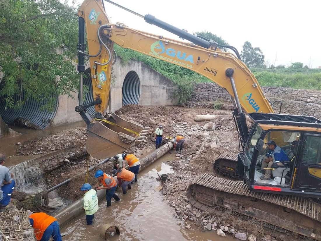 Agua Potable de Jujuy normaliza el servicio de agua en Palpalá tras el temporal